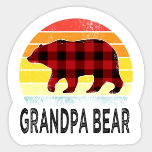 fathers day grandpa bear Sticker